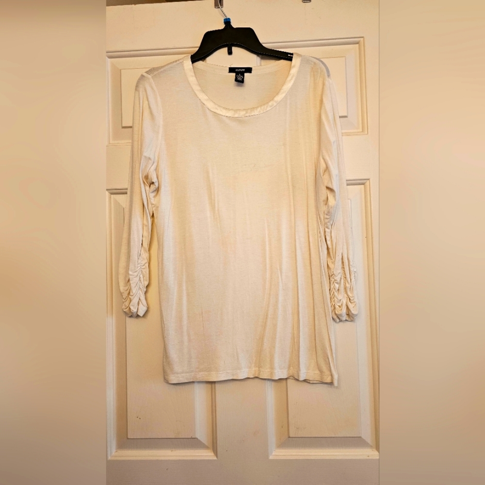 Cream off white blouse